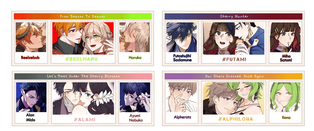 ObeyMe, Tokyo Debunker, Touken Ranbu, Arcana Twilight
